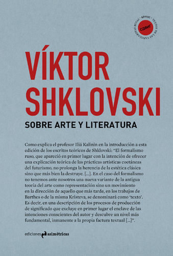 Sobre arte y literatura - Víktor Shklovski